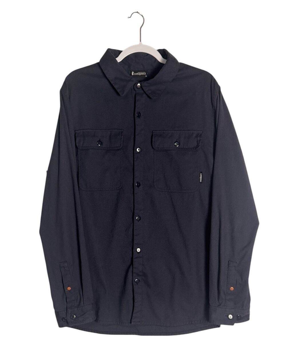 Cotopaxi Mens Blue Pueblo Flannel Button Shirt Fleece Shacket Outdoor Hiking XL